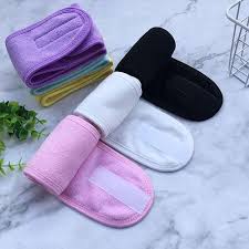 Bandeau skincare rose Réglable et personnalisable