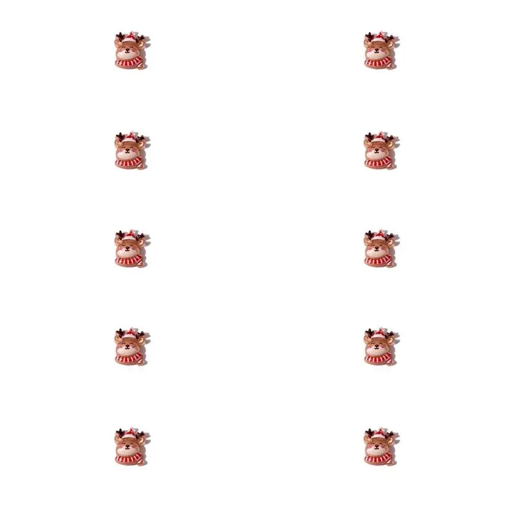 🎅 Lot de 10 Breloques de Noël pour Ongles 🎄