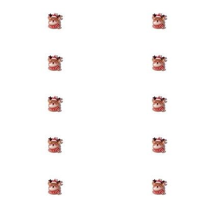🎅 Lot de 10 Breloques de Noël pour Ongles 🎄
