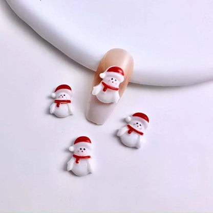 🎄 Lot de 10 Breloques Nail Art – Édition Noël 🎄