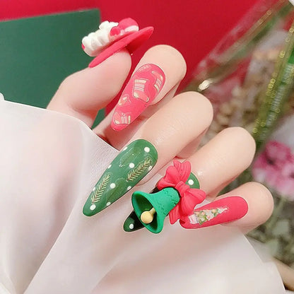 ✨ Ongles à coller « Christmas Glam » –  ✨