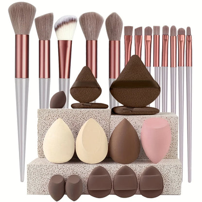 💋 Kit de pinceaux de maquillage pro – de 8 à 29 pièces ✨