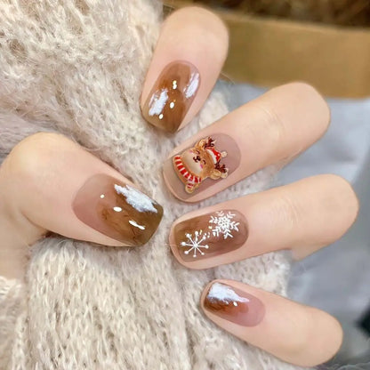 🎅 Lot de 10 Breloques de Noël pour Ongles 🎄