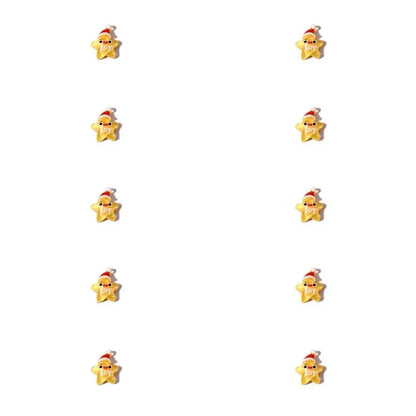 🎅 Lot de 10 Breloques de Noël pour Ongles 🎄