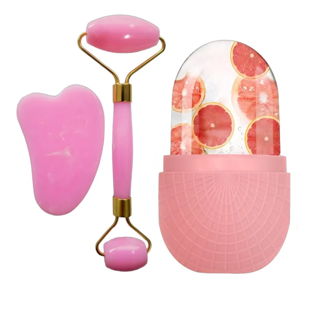 🧊 Lot de 3 rouleaux de glace en silicone – le secret d'une peau fraîche et éclatante 💦