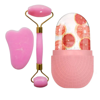 🧊 Lot de 3 rouleaux de glace en silicone – le secret d'une peau fraîche et éclatante 💦