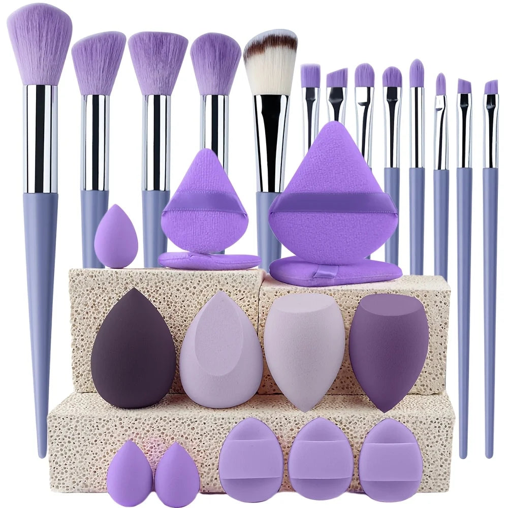 💋 Kit de pinceaux de maquillage pro – de 8 à 29 pièces ✨