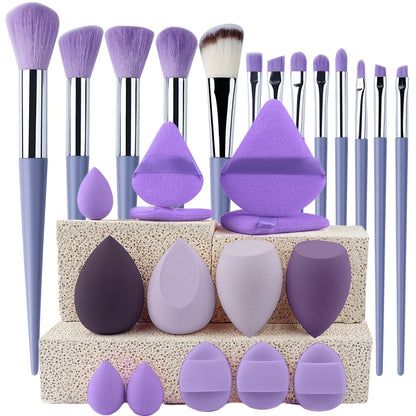💋 Kit de pinceaux de maquillage pro – de 8 à 29 pièces ✨