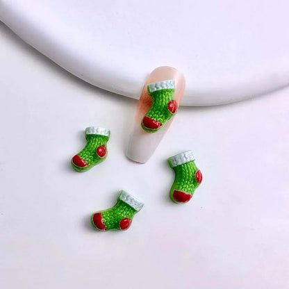 🎄 Lot de 10 Breloques Nail Art – Édition Noël 🎄