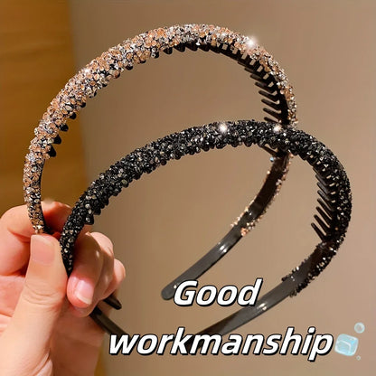 :  💎 Bandeau en Strass Denté – L’éclat qui tient en place ✨