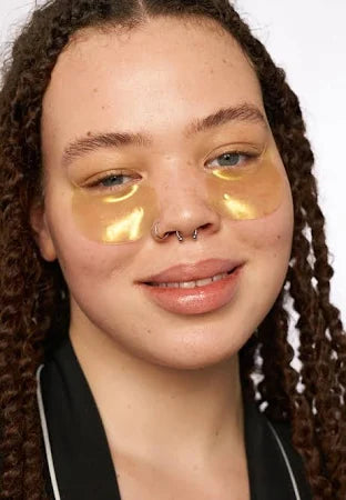 ✨ Lot de 60 Masques pour les Yeux au Collagène Doré – Éclat et Fraîcheur Instantanés 💛